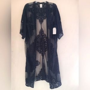 Lace Layering Duster NWT Sz M